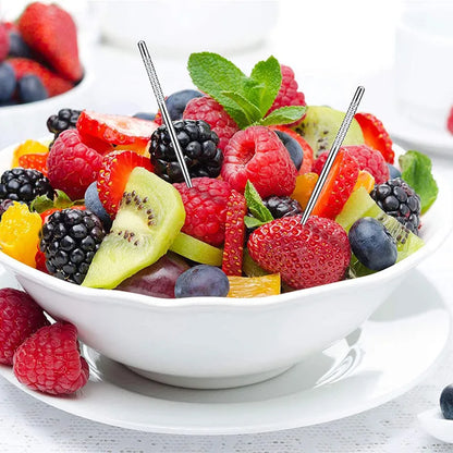 Stainless Steel Toothpicks Pocket Set, Portable Floss Pick Reusable Metal Toothpicks Tooth Cleaning Kit With Keychain Holder