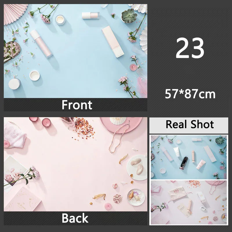 3D Double Sided Photography Backdrops 57*87cm Photos Background Props Product Food Photo Decoration Accessories Wallpaper