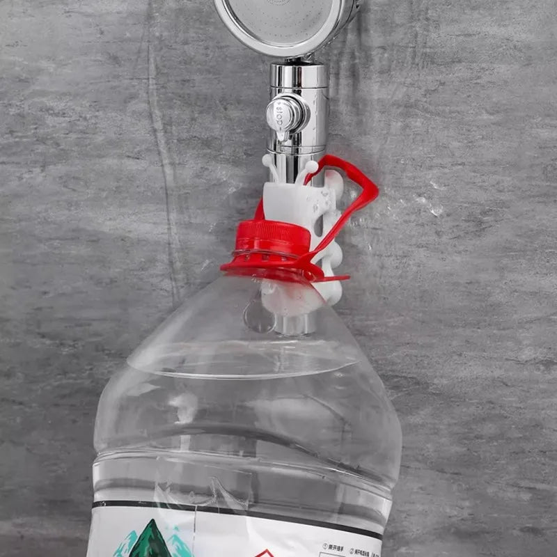 Saugnapfhalterung, Silikon-Duschkopfhalter, wiederverwendbar, abnehmbar, Wandregal mit fester Basis für Badezimmeraccessoires