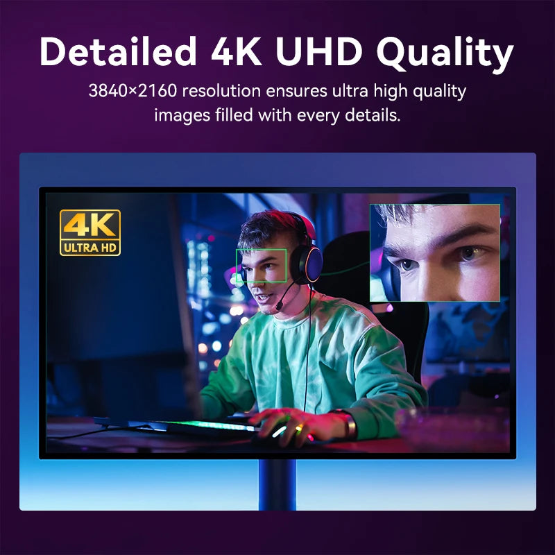 4K Webcam UHD Web Camera HDR Streaming Video Camera With Sony Sensor EMEET S800 USB Webcam With Dual Noise Cancelling Mics