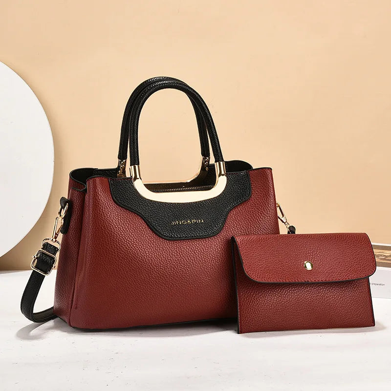 Luxury Designer Handbag 2025 - Women Leather Shoulder Bag Printed Monogram Crossbody