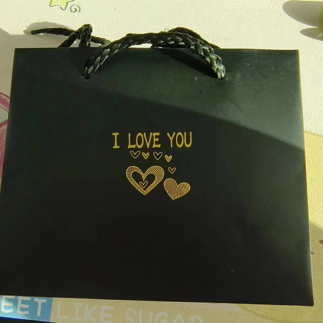 Valentine's Day Window Opening Jewelry Box Heart Four-leaf Clover Pendant Gift Packaging Box Bag Romantic 6 Rose Box