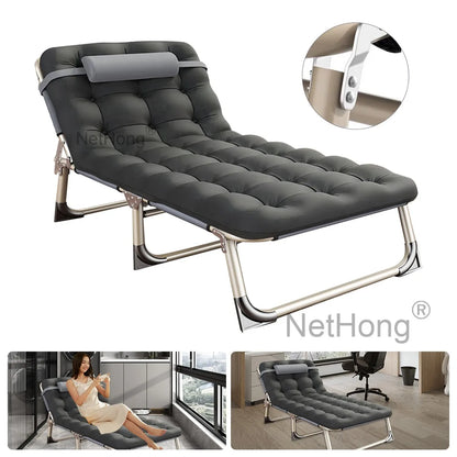 Cot Heavy-Duty Portable Camping Folding Sleeping Bed With Mattress`