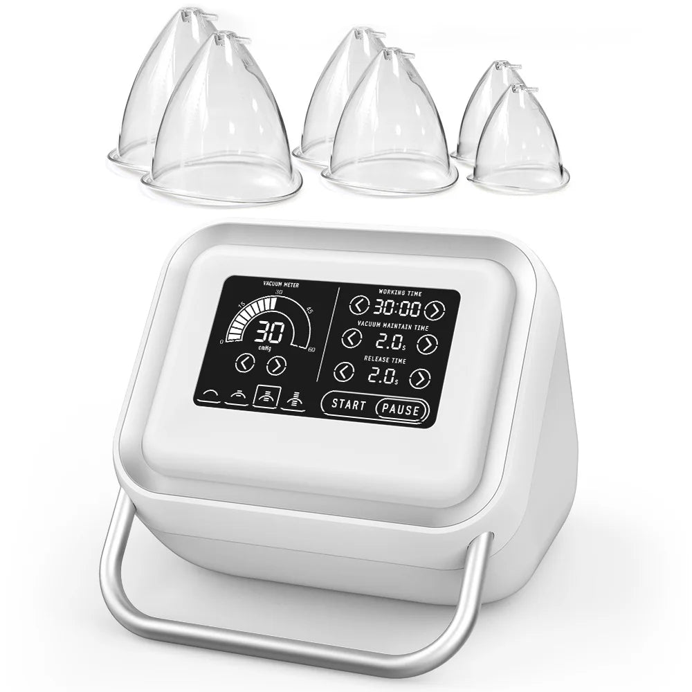 Mychway Vacuum Massage Lifting Beauty Machine Breast Enlargement Machine Pump Cup Massager Body Shaping Butt Lifting Device