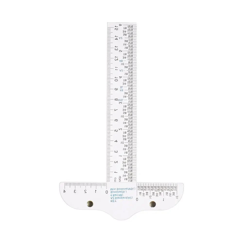 1PC Acrylic T-Square Ruler For Handtool In Both Inches And Metric Measurements Transparent Graduated Measuring Scale Rule