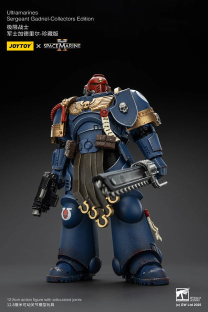 JOYTOY 1/18 Actionfigur 40K Ultramarines Lieutenant Titus Sergeant Gadriel Brother Chairon – Sammleredition