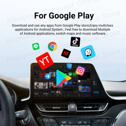 OTTOCAST New P3 Lite OttoAiBox Wireless CarPlay Android AI Box for Youtube for TikTok Car Accessories for OEM CarPlay Car Gift