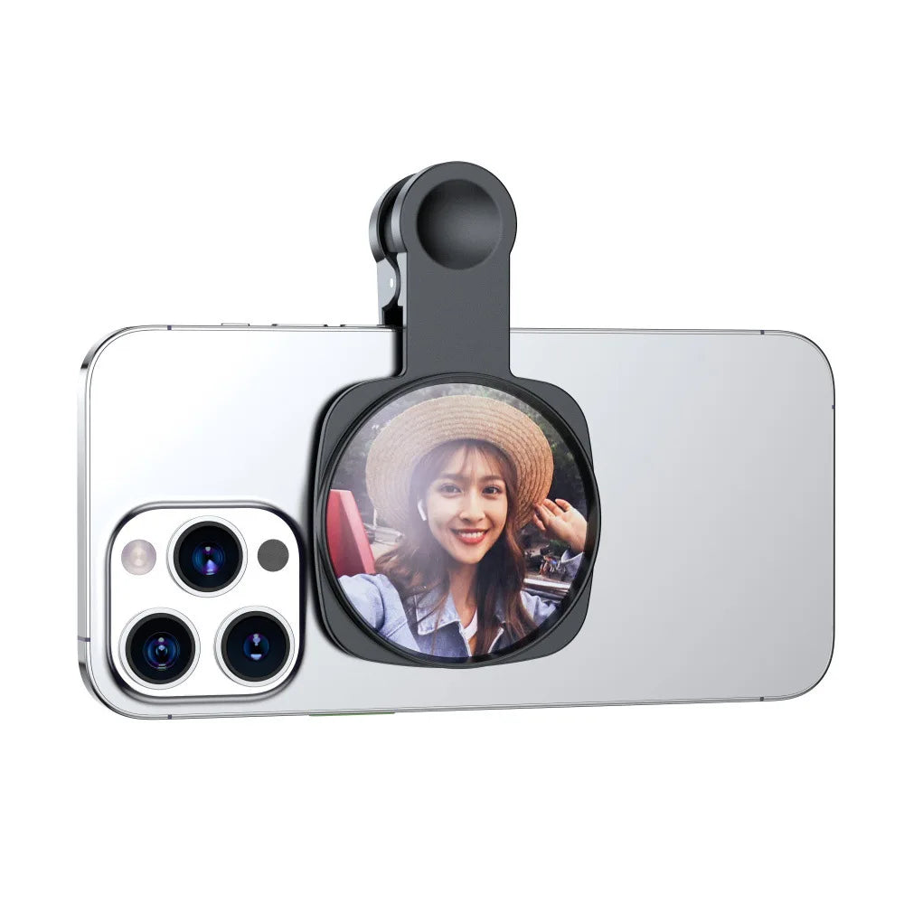 Smartphone Camera Lens Selfie Mirror Clip Kit for IPhone Smartphone Live Streaming Photo Video Selfie Vlog Accessories