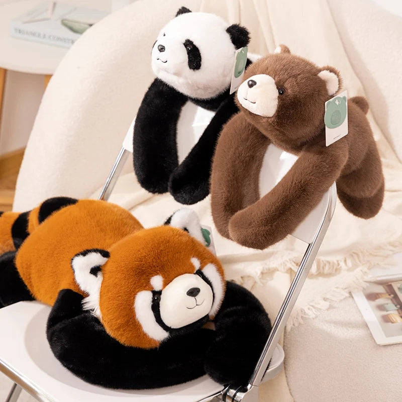 65cm Kawaii High Quality Forest Animal Plush Doll Pillow Soft Long-arm Raccoon Dinosaur Sloth Panda Koala Plush Toy Home Decor