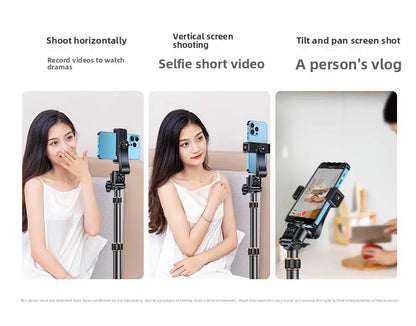 Mobile Phone Stand Live Broadcast Tripod Floor Selfie Stick Shooting Special Bracket For Pictures And Record Videos Vlog Tiktok