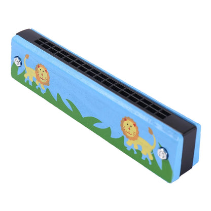 Children Wooden Cartoon Cute Harmonica Montessori Puzzle Toys Creative Music Toy Playing Instruments Kids Boys Girls Gifts TMZ