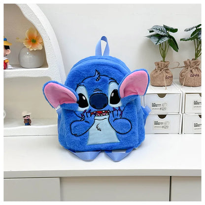 Stitch Backpack  Japanese Blue Funny Cartoon Large-Capacity Student Backpack Kindergarten Bag Kawaii Backpack