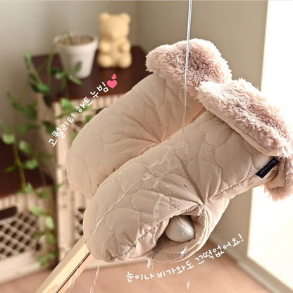 Premium Waterproof Stroller Gloves - Winter Warm Hand Muff Mittens for Pram & Pushchair (2 Pack)