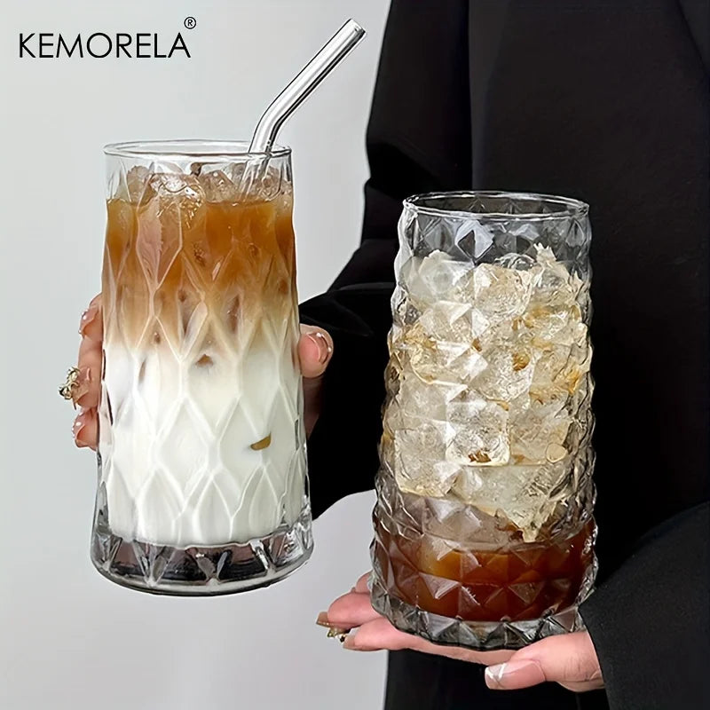 KEMORELA INS 500ML Eiskaffeebecher, ideal für Whisky, Tee, Saft, Milch und Wasser.