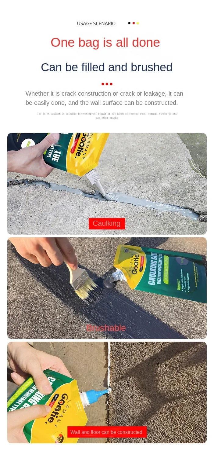 Caulk Roofing Waterproof Sealant  Angle Crack Repair Cement Durable Plugging Material Leak Fixing Maintenance Easy-Use Solution