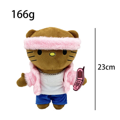 New Hello Kitty Ken Carson Rapper Trippie Taylors Plush Toy Doll with Clothes Stuffed Soft Plush Toys Fans Collect Gifts