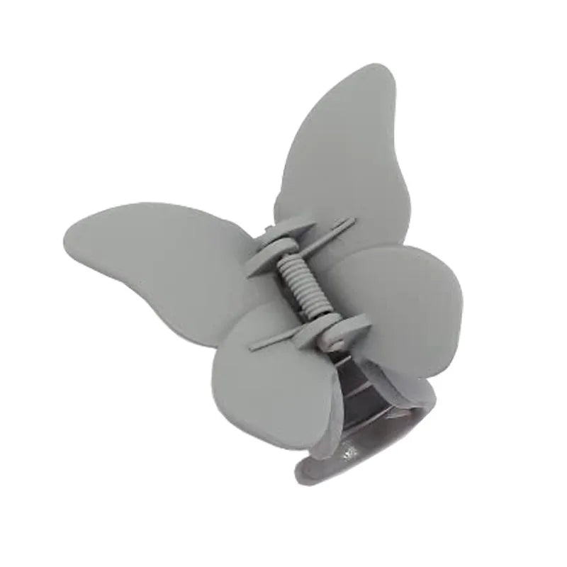 Matte Butterfly Hair Claw Solid Simple Ponytail Holders Barrettes Sweet Fairy Hair Clip Elegant Hairpin Claw Styling Accessories