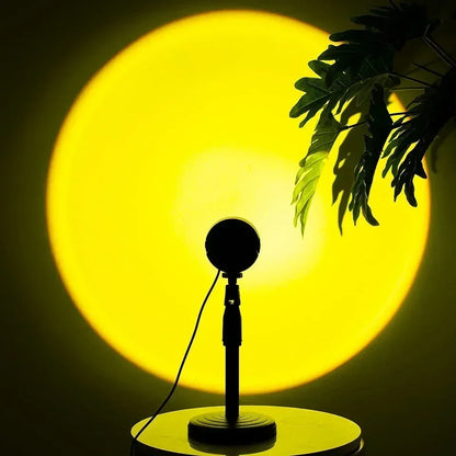 Sunset Lamp Projection Led Lights with Remote 16 Colors Night Light 360° Rotation Rainbow Lights 4 Modes Setting for Photograph