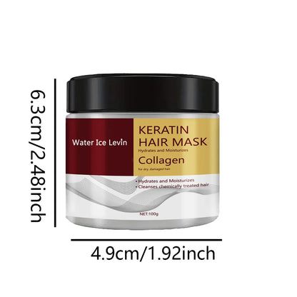Collagen Keratin Hair Mask Dual Oil Control Moisturizer Conditioner Soft Smooth Frizz Damaged Repair Revitalize Hair Care