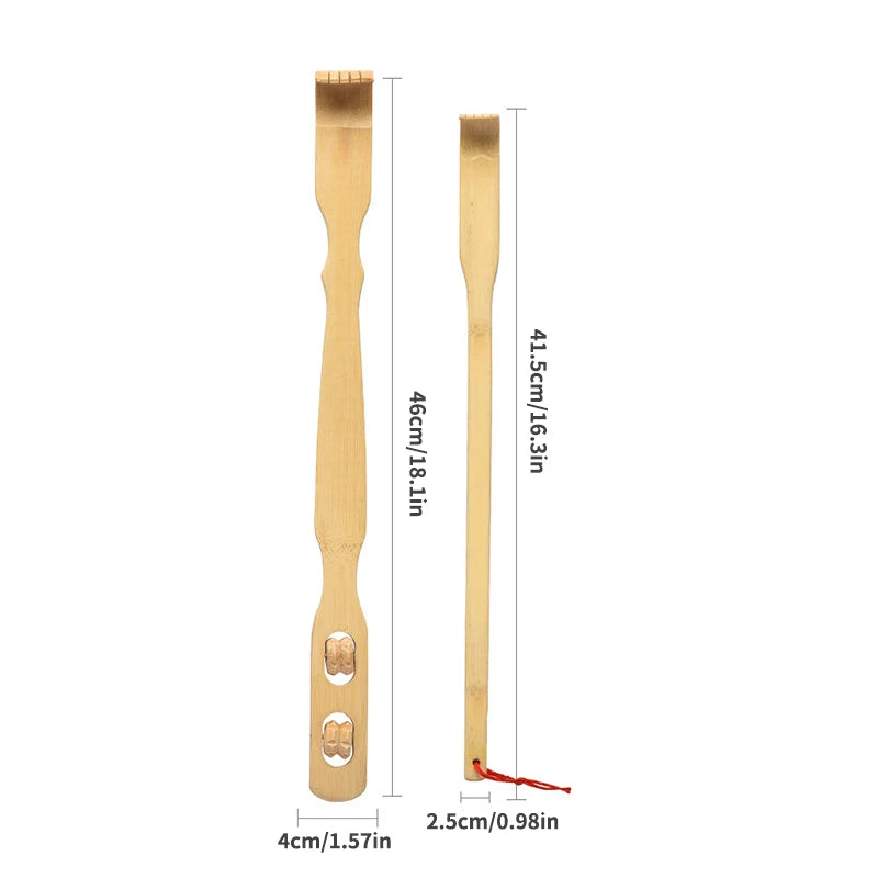 Bamboo Made Itching And Scratching Device Home Massage Anti Itch And Back Scratching Device Scratching Rake Massage Stick