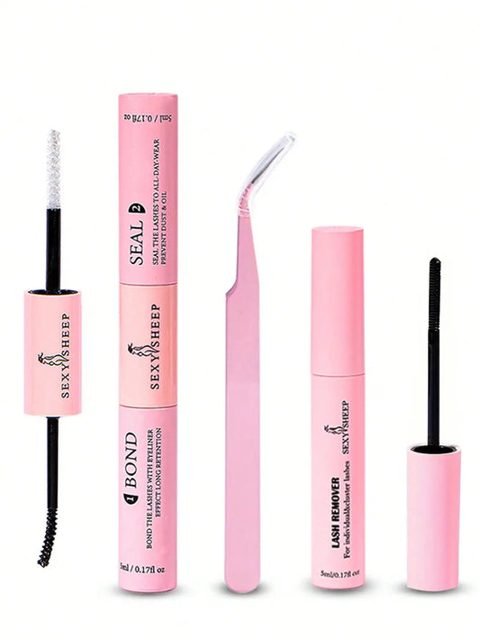Lash Bond and Seal 10ml Individual Lashes Glue and Seal Super Strong Hold Lash Extension and Lash Glue Remover 5ml Kit