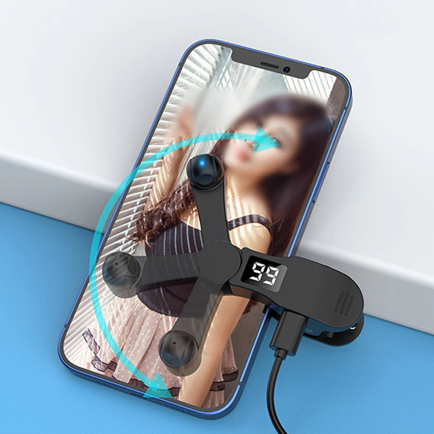 Auto Screen Clicker Mini Simulated Finger Phone Clicking for Youtube Tiktok Video Live Game Screen Touch Tripods Tapper Device