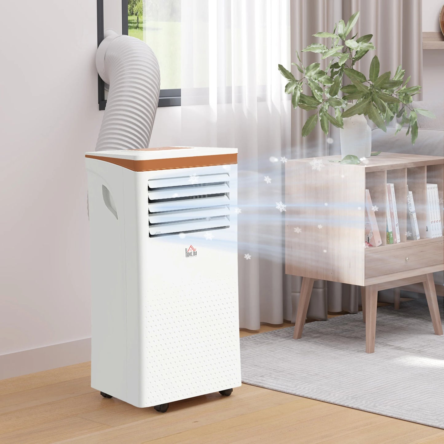 HOMCOM 10000 BTU Portable Air Conditioner 4 Modes LED Display Timer Home Office