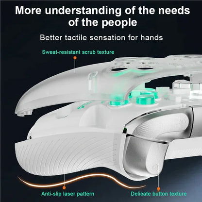 Aolion K20 RGB Wireless Gaming Controller With Charging Dock Gamepad Hall Effect Joystick Trigger For Switch 2/PC/Phone/Switch