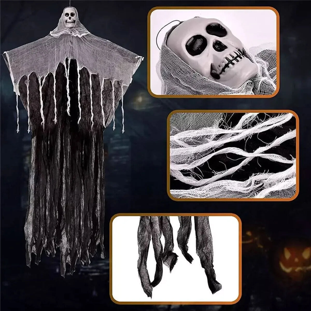 Halloween Skeletons And Scary Ghosts Hang Outdoor Garden Decoration Party