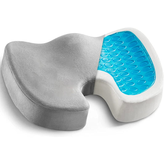 Gel Cushion Non-slip Gel and Memory Foam Coccyx Cushion Office Chair Cushion Car Cushion Sedentary Artifact