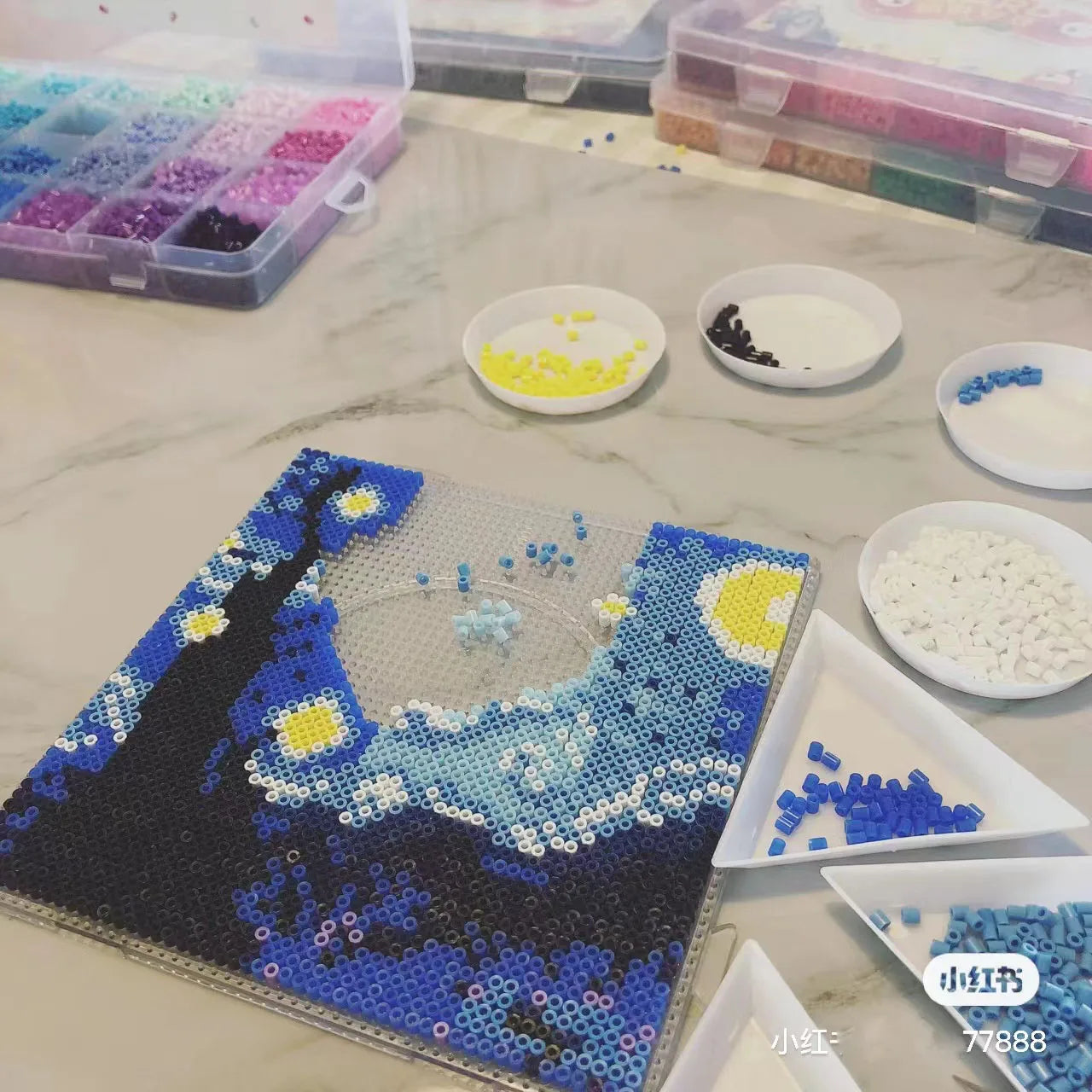 4Pcs 2.6/5MM Hama Beads Square Large Pegboards Board For Perler tool Fuse Beads Square jigsaw puzzle Template For Educational To