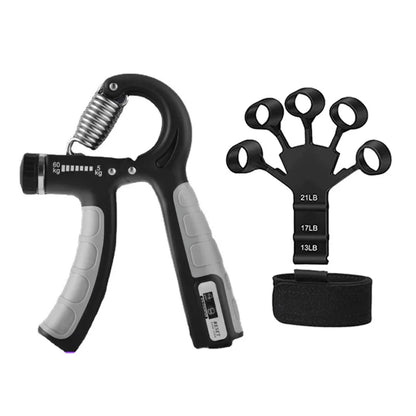 5-60kg Adjustable Hand Grip Strengthener Hand Grip Trainer With Counter Wrist Forearm And Hand Exerciser For Muscle Building