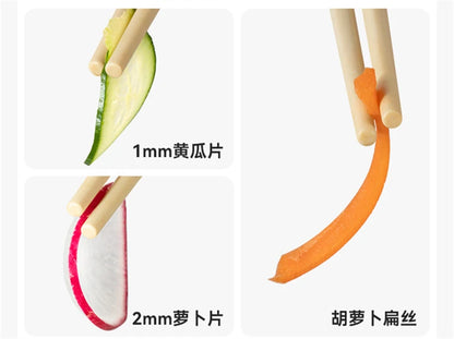 LMETJMA Elektrische Käsereibe, tragbarer Salatbereiter mit 4 verschiedenen Klingenformen, 40 W elektrischer Rotationsschneider JT363