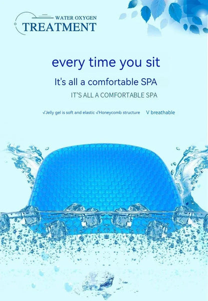 Car Seat Cushion Breathable Cool Gel Cooling Pad Universal Car Honeycomb Butt Pad Car Home Office Chair Cushion