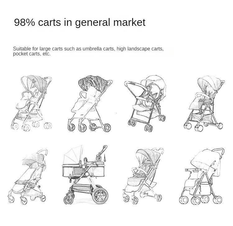 Baby Stroller Gloves Waterproof Warm Winter Antifreeze Mittens With Tissue Phone Bag Transparent Can Be Touch Screen