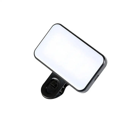 Portable Mini LED Selfie Fill Light 3 Modes Adjustable Brightness Rechargeable Clip On For Mobile Phone Laptops Live Video Light