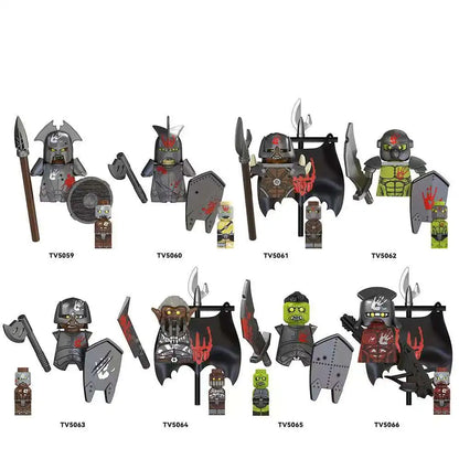 TV6411 Cartoon model minifigure Assemble compatible Puzzle Dolls Mini Action Figures Series Decoration Toys Kids Birthday Gifts