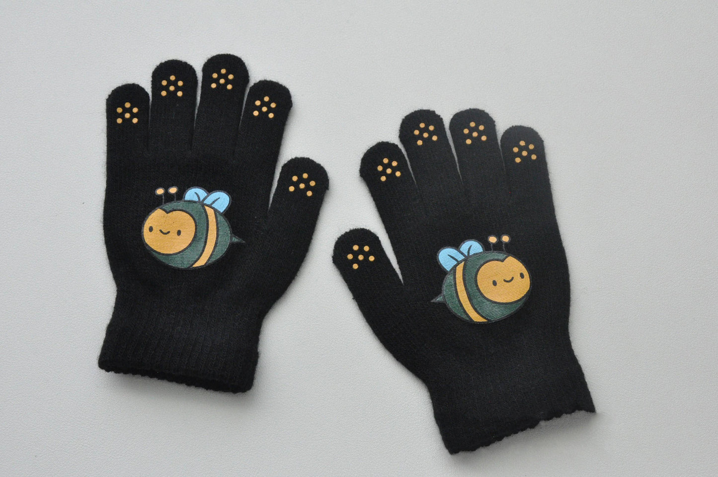 Children Knitted Warm Gloves For 5-12Y Baby Students Winter New Insect Full Finger Mittens Outdoor Cycling Skiing Gloves