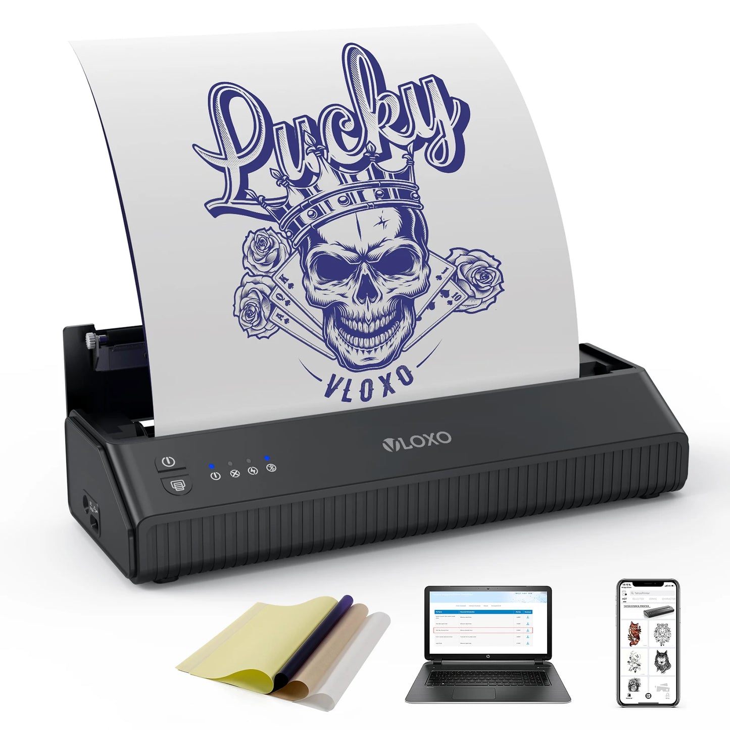 MHT-P8008 Tattoo Transfer Thermal Printer Tattoo Stencil Printer Machine A4 Tattoo Thermal Printer
