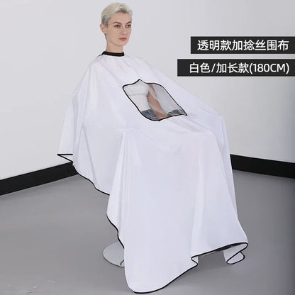 Plus Salon Professional Haircut Shawl Snap Waterproof Hairdresser Hairdressing Apron Barber Hair Cutting Dye Hair Styling Capes