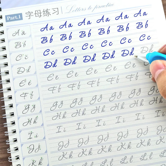 Exercises Copybook Calligraphy Practice Book Cursive Writing English Pen Chinese Calligraphy for Adult Children