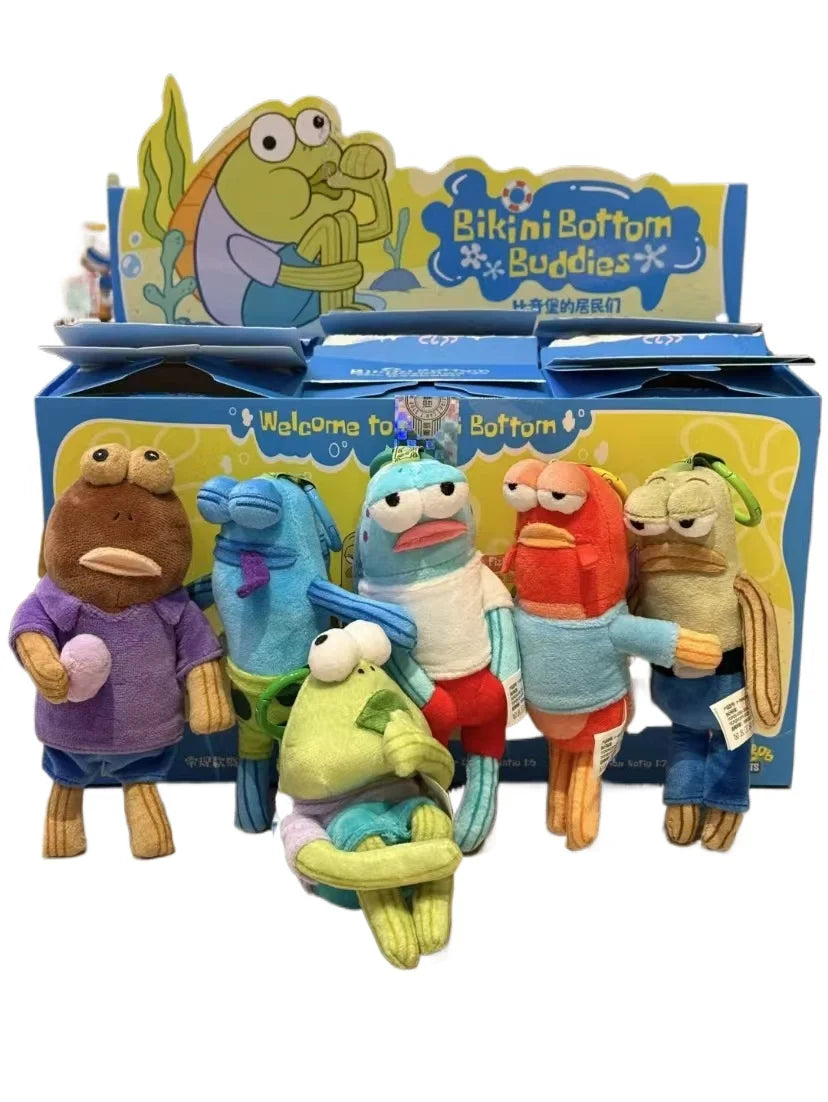 Genuine Bikini Botton Buddies Series Funny Plush Pendant Blind Box Trendy Doll Collection Cartoon Backpack Pendant Surprise Gift