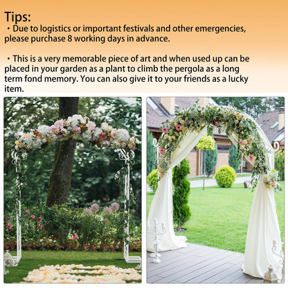 Heavy Duty Metal Wedding Arch, Garden Arbor, Trellis, Archway, Pergola, Balloon Decor Backdrop Stand