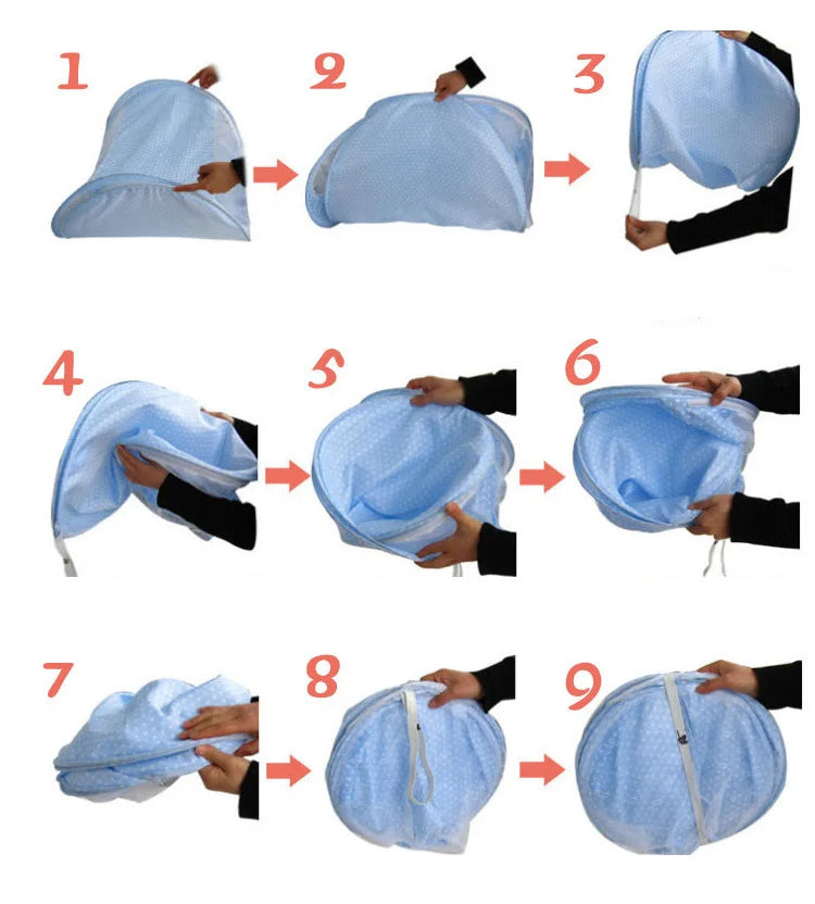 Baby Bed Mosquito Net Baby Bed Crib Folding Net Mosquito Net Mattress Pillow Suit Newborn Cradle Mesh Tent Net Baby Bedding