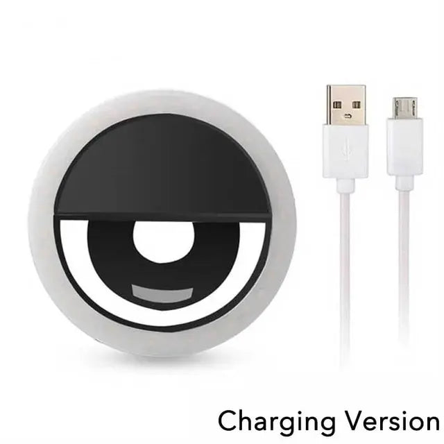 Mobile Phone Fill Light USB Charge Led Selfie Ring Light Phone Live Broadcast Video LED Selfie Ring Lamp For All Smartphone
