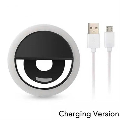 Mobile Phone Fill Light USB Charge Led Selfie Ring Light Phone Live Broadcast Video LED Selfie Ring Lamp For All Smartphone