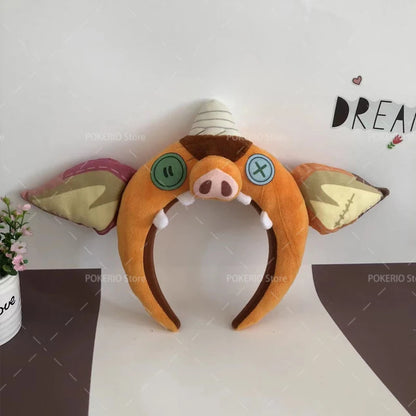 The Legend of Zelda Bokoblin Cosplay Headgear Plush Green Link Hat Zelda Shield Lizalfos Lynel Helmet Neck Costume Props Gift