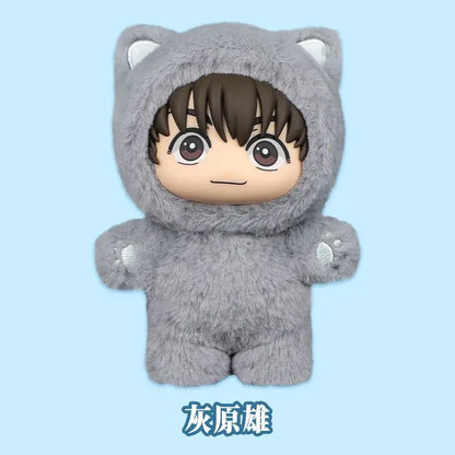 Genuine Eaki Jujutsu Kaisen Season 2 Cat Park Party Gojo Satoru Blind Box Plush Doll Bag Pendant Model Collection Gifts
