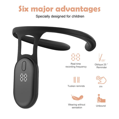 Smart Posture Trainer Back Straightener with Vibration Reminder for Adults Kids Real-Time Monitoring Wearable Sensor