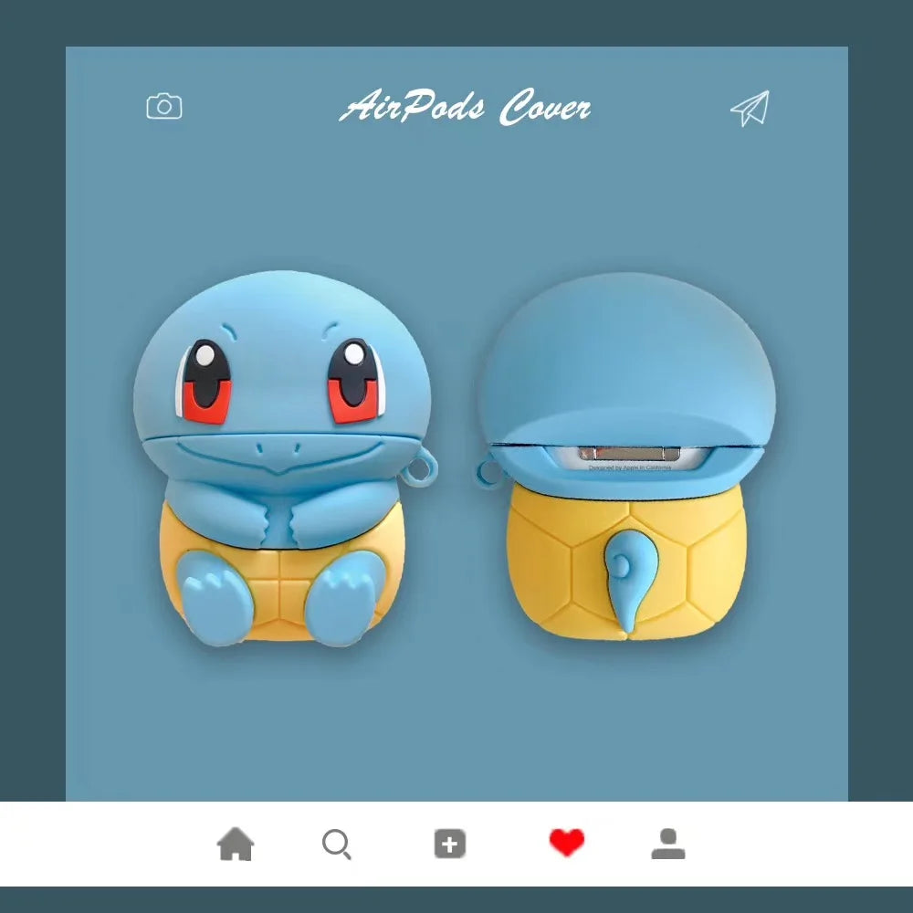 Cute Cartoon Eevee Squirtle Bulbasaur For Airpods 1 2 3 Pro Pro 2 Case Silicone Earphone Case Accessories Cover
